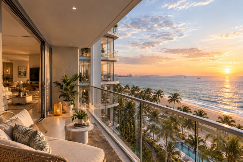 Sunset Luxury by the Sea